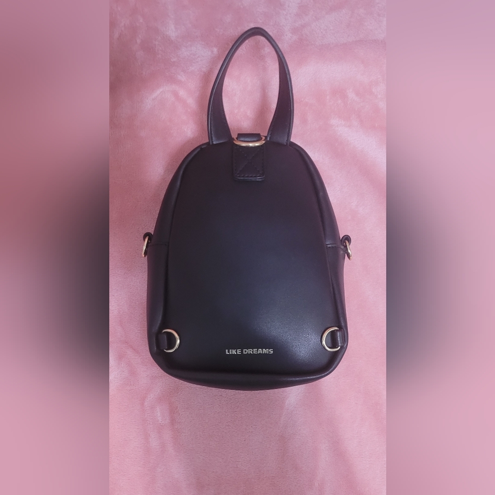 Small hand bag-Black with zippers